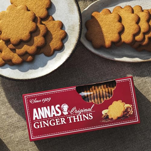 Annas Thins Ginger Pepparkakor 5.25 Ounce Pack Of 12 Non Gmo Plus Vegan