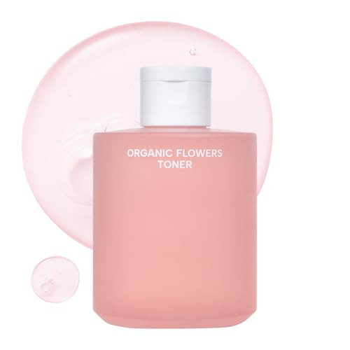 Whamisa Organic Flowers Toner Deep Rich 97.4 Percent Organic Facial Toner Essence Damask Rose Flower Oil Waterless Formula Hydrating