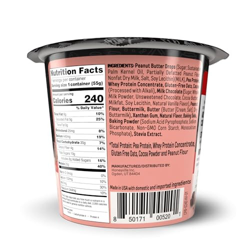Flapjacked Mighty Muffins Gluten Free Chocolate Peanut Butter 1.94 Ounce Pack Of 12