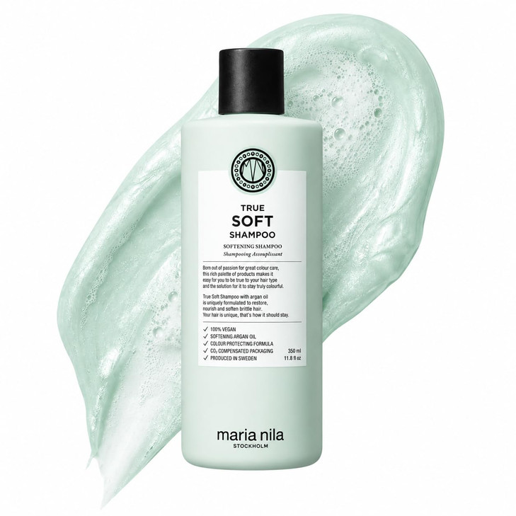 Maria Nila True Soft Shampoo For Dry Brittle Frizzy Hair 11.8 Fl Oz