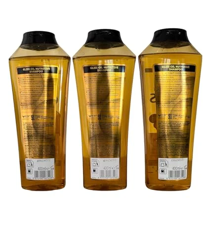 Gliss Hair Repair Shampoo Oil Nutritive For Longer Hair Prone To Split Ends 13.6 Ounces Pack Of 3