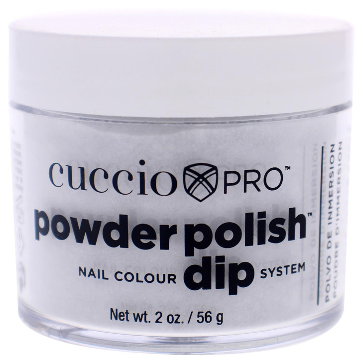 Cuccio Pro Powder Polish Dip Platinum Silver Glitter Nail Lacquer For Manicures And Pedicures Easy And Fast Application Removal No Led Uv