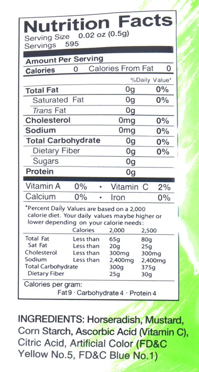 Nxwvpc Premium Wasabi Powder 10.5Oz 300G