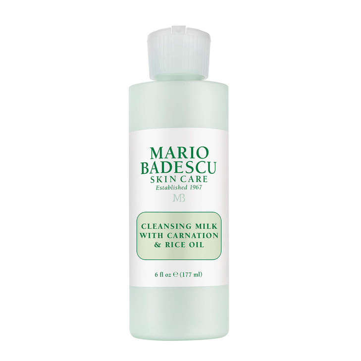 Mario Badescu Cleansing Milk with Carnation, Rice Oil & Vitamin E - No Rinse Liquid Makeup Remover Cleanser with Milky Formula For Skin Care and Gent