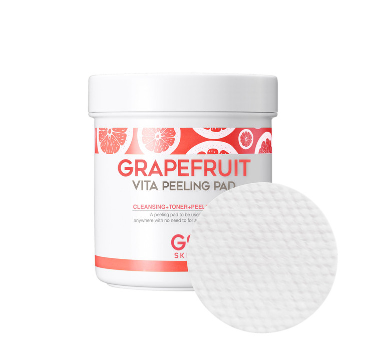 G9Skin Grapefruit Vita Peeling Pad Korean Daily Exfoliating Dual Textured