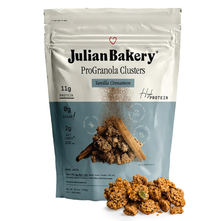 Julian Bakery Vanilla Cinnamon Cluster Progranola 11G Fiber And Protein