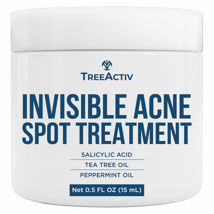 Treeactiv Invisible Spot Cream With Salicylic Acid Clear Drying Formula Lightweight Daily Spot Care 0.5 Fl Oz 15 Ml