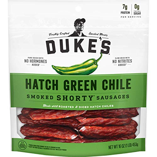 Duke S Pork Hatch Green Chile Smoked Shorty Sausages 16 Oz