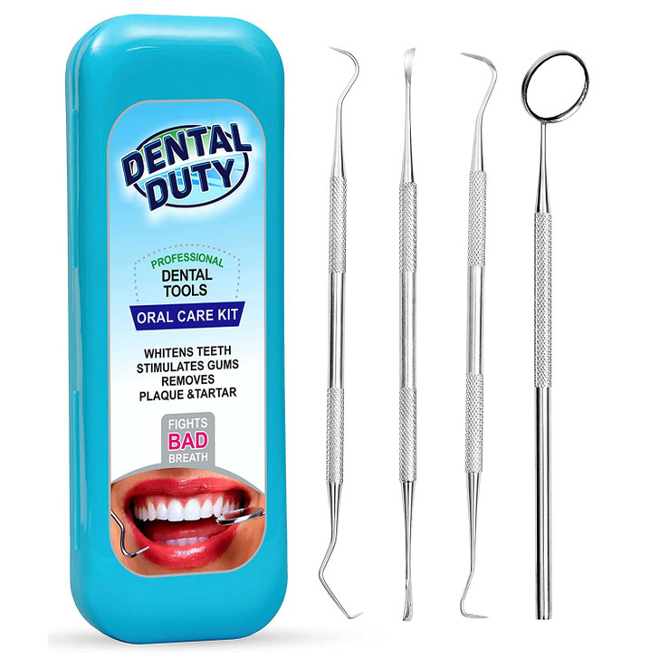 Dental Duty Dental Tools Dental Pick For Teeth Cleaning Tools Plaque Remover For Teeth With Teeth Cleaning Kit Stainless Steel Dental Mirror