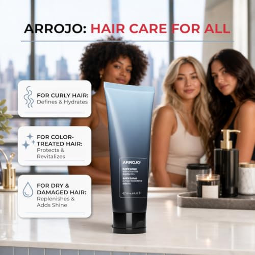 Arrojo Renew Cowash Hair Conditioner Vegan Cream 8 Oz
