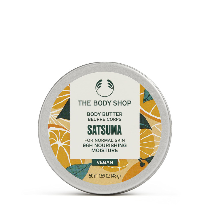 The Body Shop Satsuma Body Butter  Nourishing & Moisturizing Skincare for Normal Skin  Vegan  1.69 oz