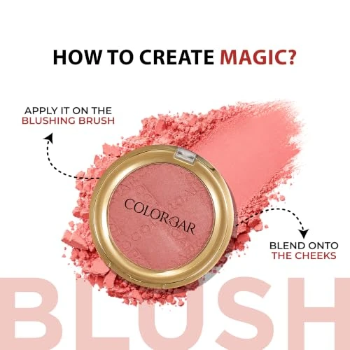 Colorbar Cheekillusion Blush Lightweight And Silky Powder Blush Long Lasting And Smudge Proof Buildable Color 016 Sweet Scarlet 0.14 Oz