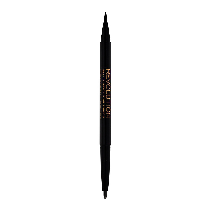 Makeup Revolution Awesome Felt Eyeliner Dual Ended Eyeliner Pen Highly Pigmented And Last All Day Long Cruelty Free 5G
