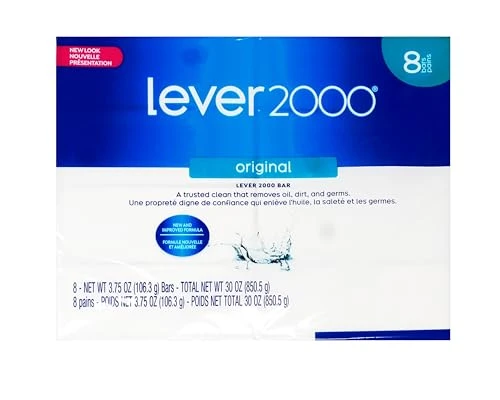 Lever 2000 Original Bar Soap New And Improved Formula Trusted Clean For Hands And Body 8 Bars 3.75 Oz Each