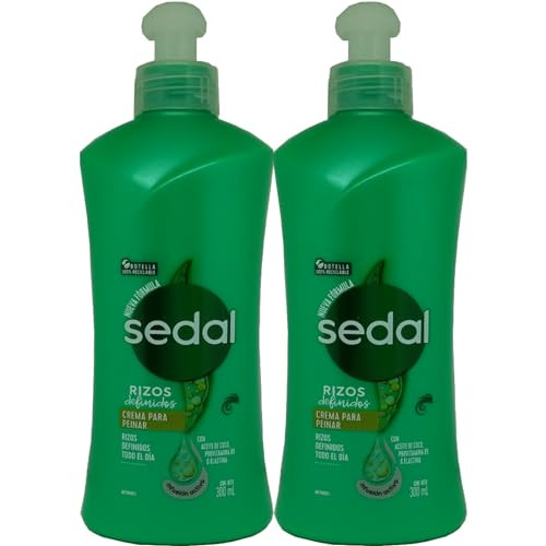 Sedal Curls Defined Hair Comb Cream With Coconut Oil Provitamin B5 Elastin 300Ml 2 Pack
