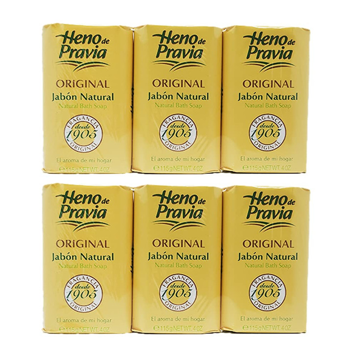 Heno De Pravia Soap Large 4.1 Oz. Ea. Original 6 Soaps Total