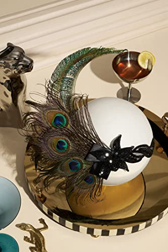 Babeyond 1920S Flapper Headband Peacock Feather Headpiece Gatsby Accessories For Women Sequined Showgirl Headpiece