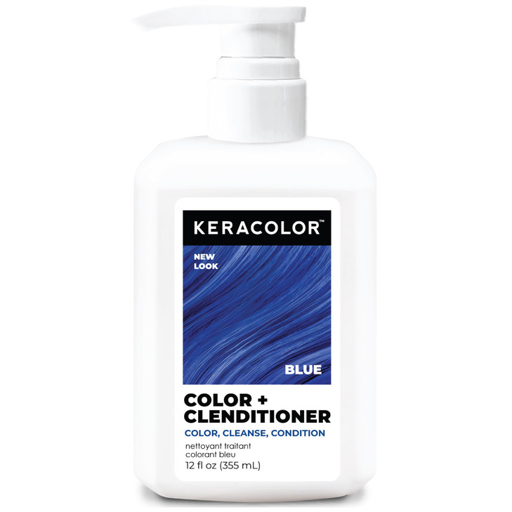 Keracolor Color Plus Clenditioner Semi Permanent Hair Color Blue 12 Fl Oz