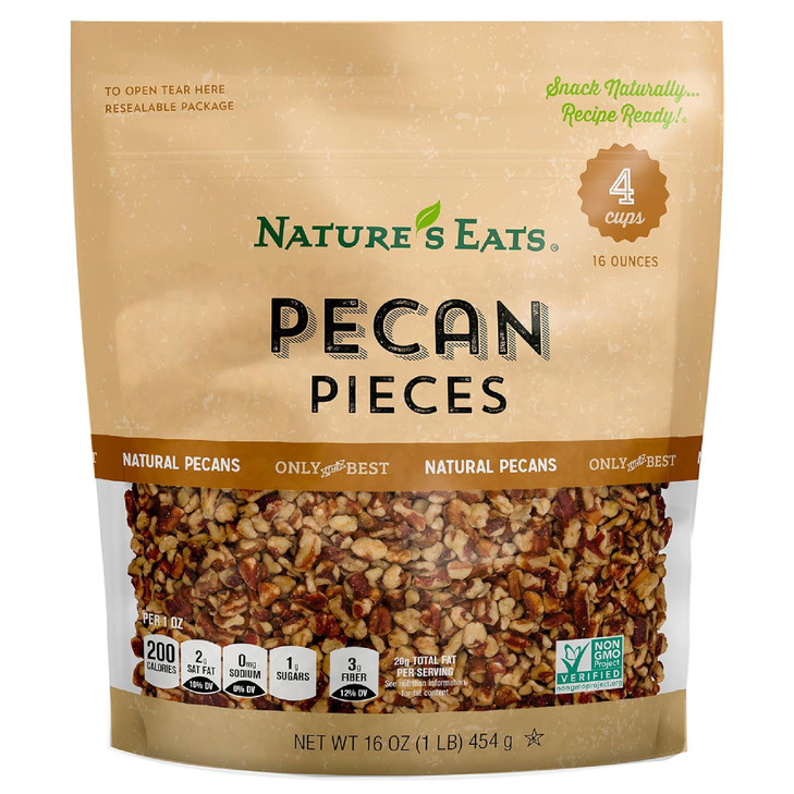 Nature S Eats Pecan Pieces 16 Oz