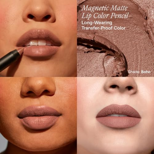 Nudestix Magnetic Matte Lip Color 3 In 1 Long Wear Lipstick Lip Liner And Lip Stain Pencil Kiss Proof Transfer Proof Lightweight Matte