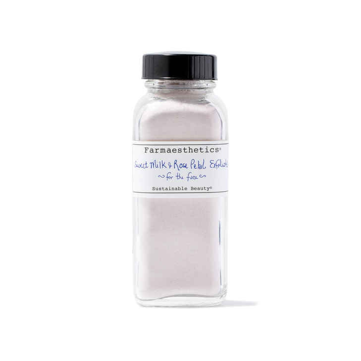 Farmaesthetics Sweet Milk And Rose Petal Facial Exfoliate 4 Oz Ethically Sourced Sustainable Beauty Clean All Natural Small Batch Skincare