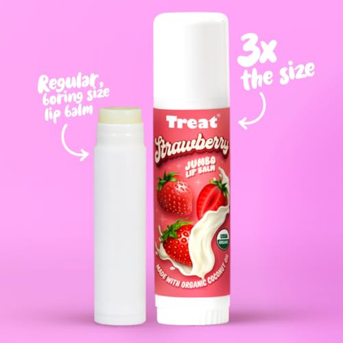 Treat Beauty Organic Strawberry Lip Balm 0.5 Oz
