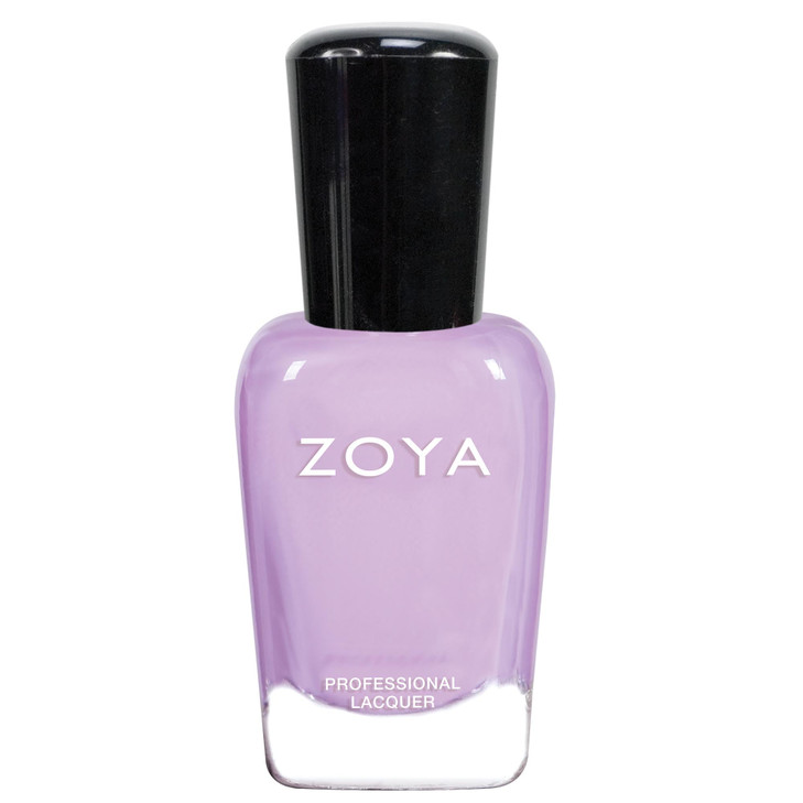 Zoya Abby Nail Polish Light Lavender Cream Polish Cool Tone Soft Pastel Spring Color Long Wear Big10Free Vegan 0.5 Fl Oz