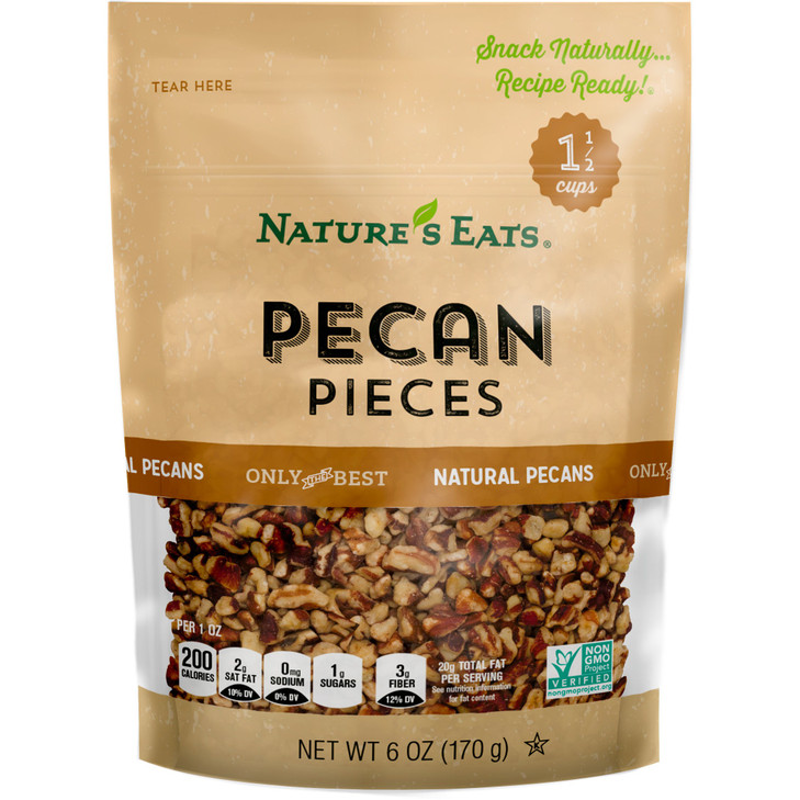 Nature S Eats Pecan Pieces 6 Ounce