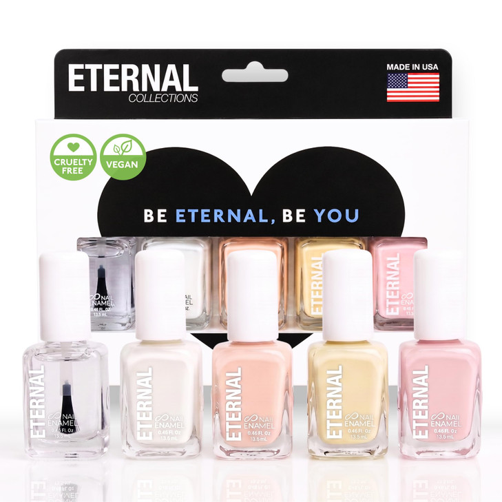 Eternal White French Nail Polish Set Et Voila Clear Nail Polish Set For Girls Lasting And Quick Dry Pastel Nail Polish Set For Women For