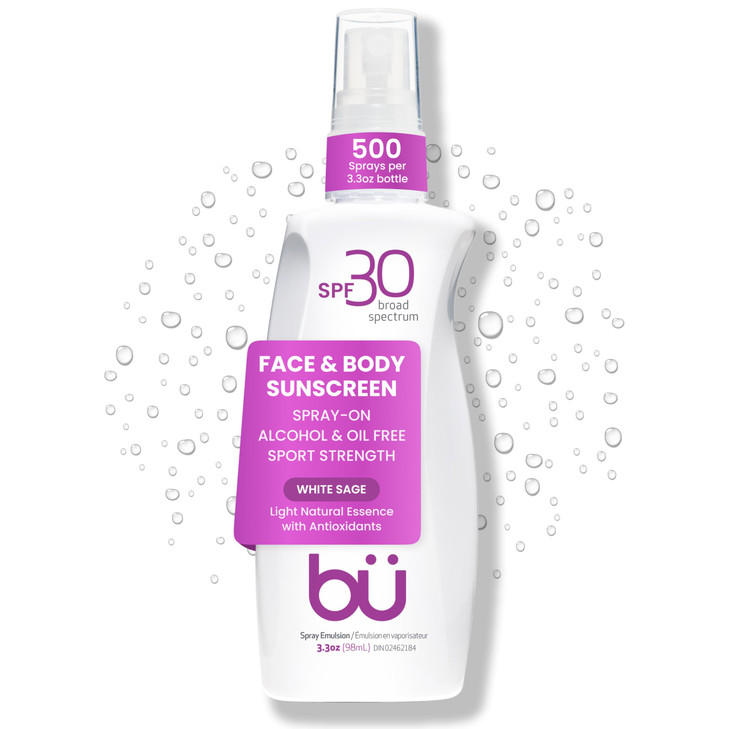 Bu Spf 30 Sunscreen Spray For Face And Body Non Aerosol Spray Ultrafine Wowmist Tsa Travel Size Sunscreen Clear Non Greasy Water Resistant