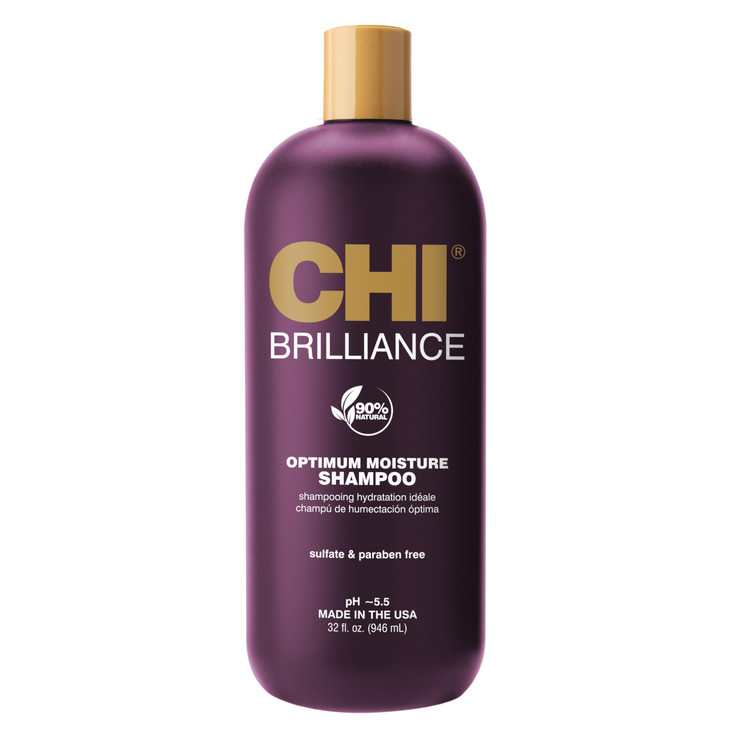 Chi Deep Brilliance Optimum Moisture Shampoo With Olive And Monoi Oil 32 Oz