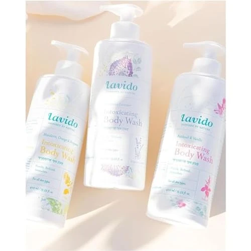 Lavido Body Wash For Women And Men Patchouli And Vanilla Shower Gel 13.5 Oz