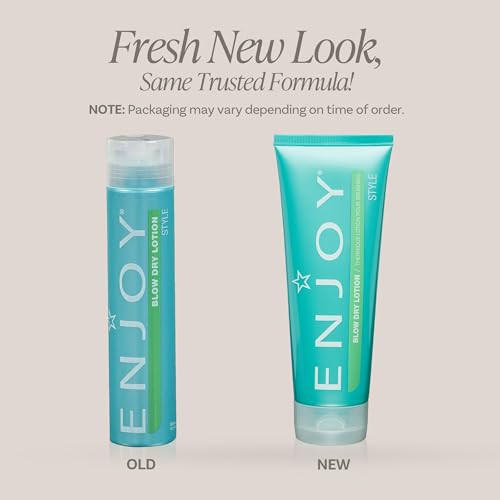 Enjoy Blow Dry Lotion Volumizing And Thickening Hair Styling Cream Weightless Body And Shape For Fine Hair Professional Blowout Prep For