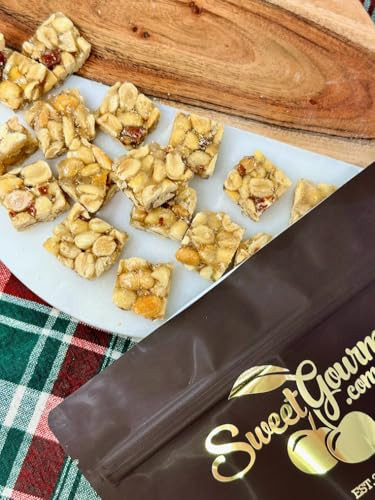 Sweetgourmet Classic Old Fashioned Peanut Butter Squares Peanut Brittle Candy 2 Pound