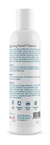 Hyalogic Ha Face Wash Hyaluronic Acid Facial Cleanser Moisturizing Paraben Free Daily Face Scrub With Bentonite Clay Get Youthful Glowing
