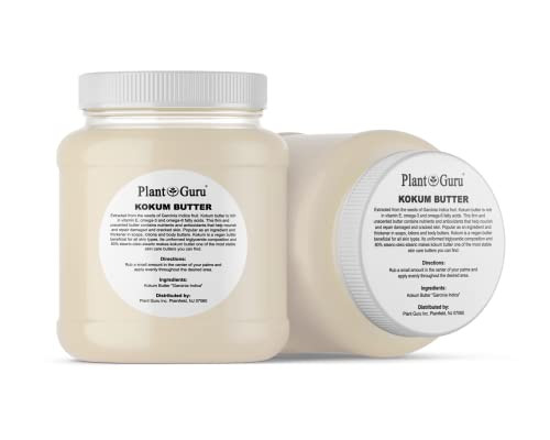 Plant Guru Raw Kokum Butter 3 Lbs. Bulk 100 Percent Pure Natural Great For Skin Body And Hair Moisturizer Diy Creams Balms Lotions And Soap