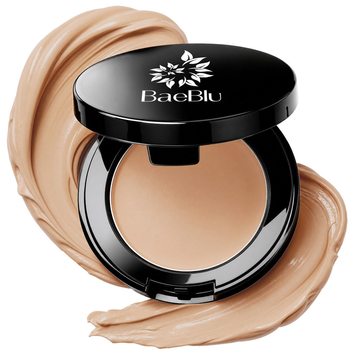 Organic Cream Concealer 100 Percent Natural Full Coverage Dewy Finish Paradise