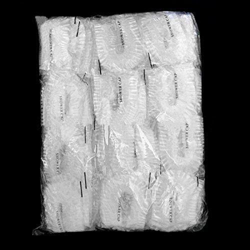 100 Pcs Disposable Plastic Thick Shower Caps Clear Elastic Bath Cap For Women Spa Home Use Hotel And Hair Salon Pack Of 100 Individually