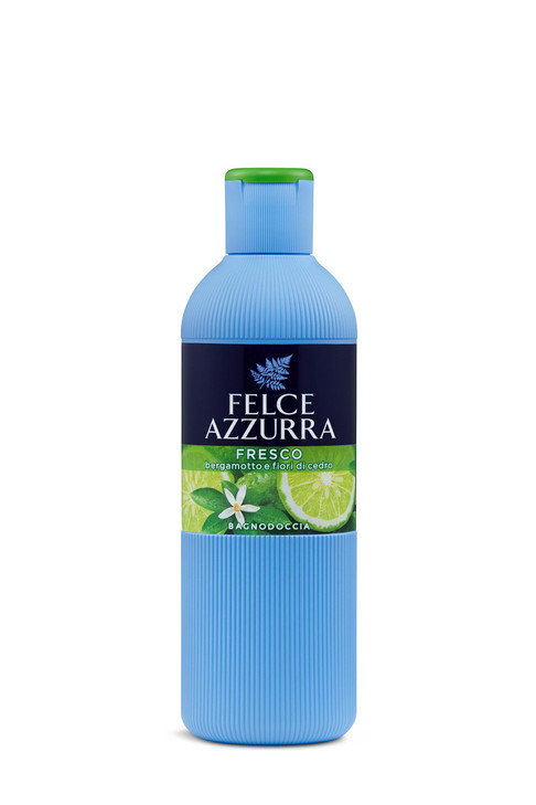 Paglieri Fresco Bath And Shower With Bergamot And Cedar Scent Felce Azzurra Line 21.98 Fluid Ounces 650Ml Italian Import