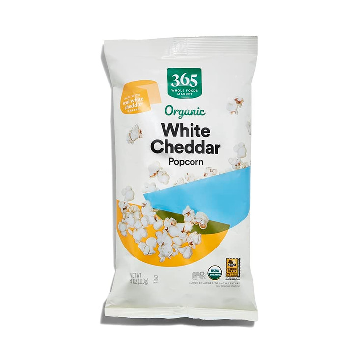 365 By Whole Foods Market Organic White Cheddar Popcorn 4 Ounce
