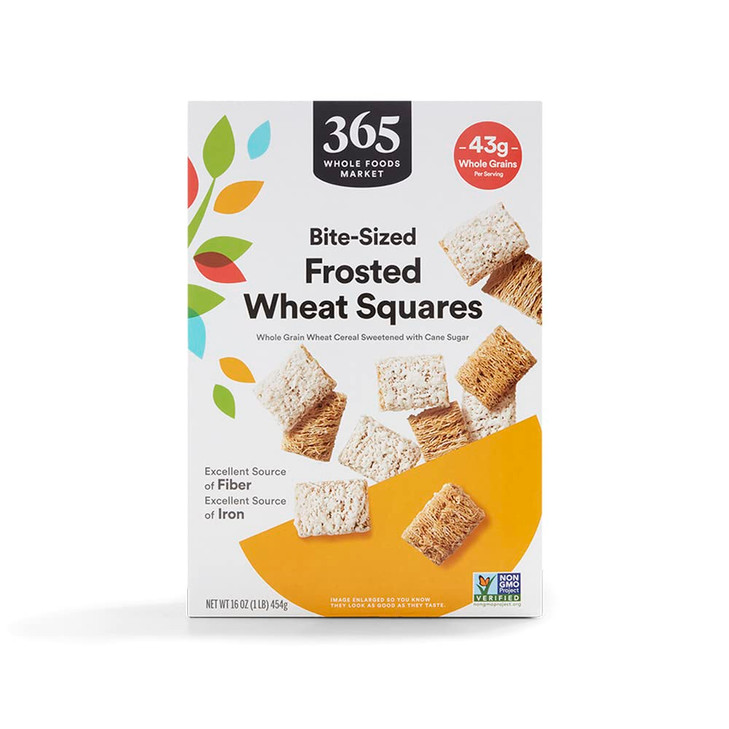 365 By Whole Foods Market Frosted Wheat Squares Cereal 16 Ounce