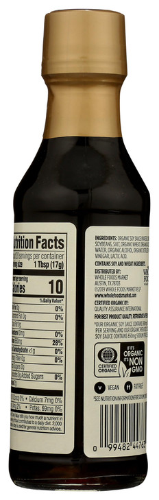 365 By Whole Foods Market Organic Shoyu Soy Sauce Reduced Sodium 10 Ounce