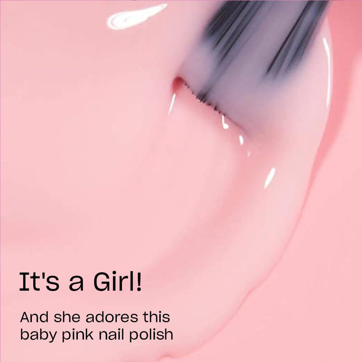 OPI Nail Lacquer It's a Girl! | Sheer Soft Pink Sheer Chip Resistant Nail Polish | Fast Drying, Streak Free