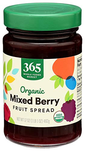 365 By Whole Foods Market Organic Mixed Berry Fruit Spread 17 Ounce
