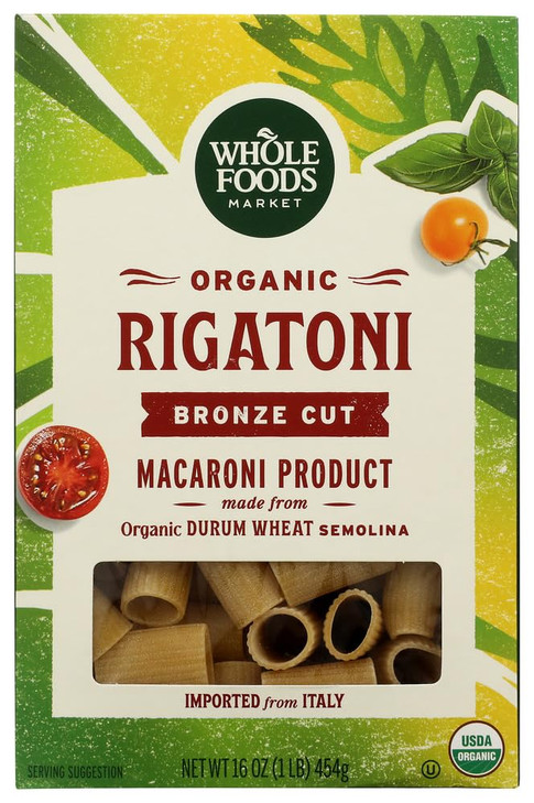 Whole Foods Market Organic Rigatoni 16 Ounce