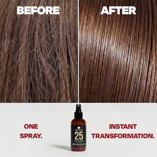 Thesalonguy 25 Spray Leave In Conditioner Collagen Keratin And Biotin Hair Repair Treatment For Men And Women Strengthens Detangles And