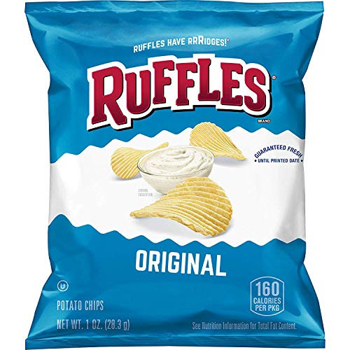 Ruffles Original Potato Chips 1 Ounce Pack Of 40