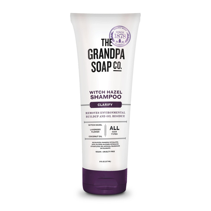 Grandpa S Witch Hazel Shampoo By The Soap Company Vegan And Cruelty Free Witch Hazel Lavender Flower And Coconut Oil All Hair Types 8 Fl.