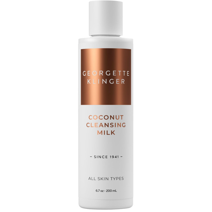 Georgette Klinger Coconut Cleansing Milk Natural Face Wash For Women Gentle Makeup Remover That Restores Moisture With Nutrient Rich Coconut