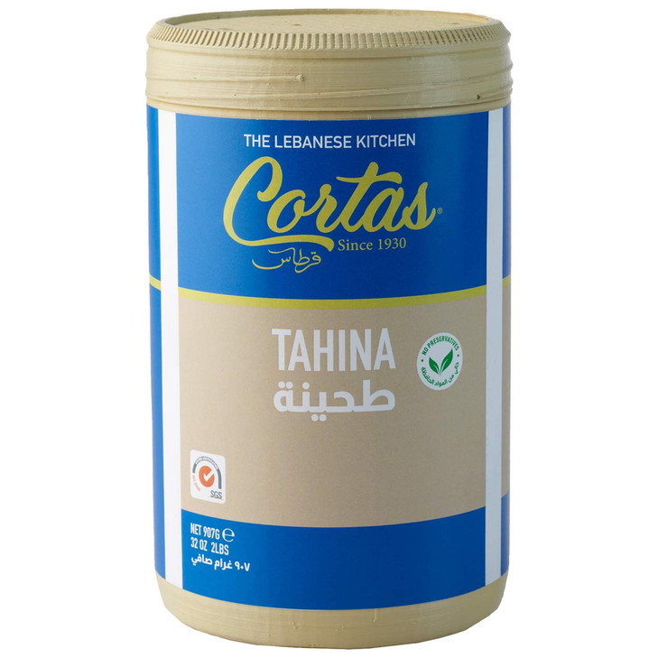 Cortas Tahini 100 Percent Sesame Paste 2 Lb 907G Kosher Halal Gluten Free